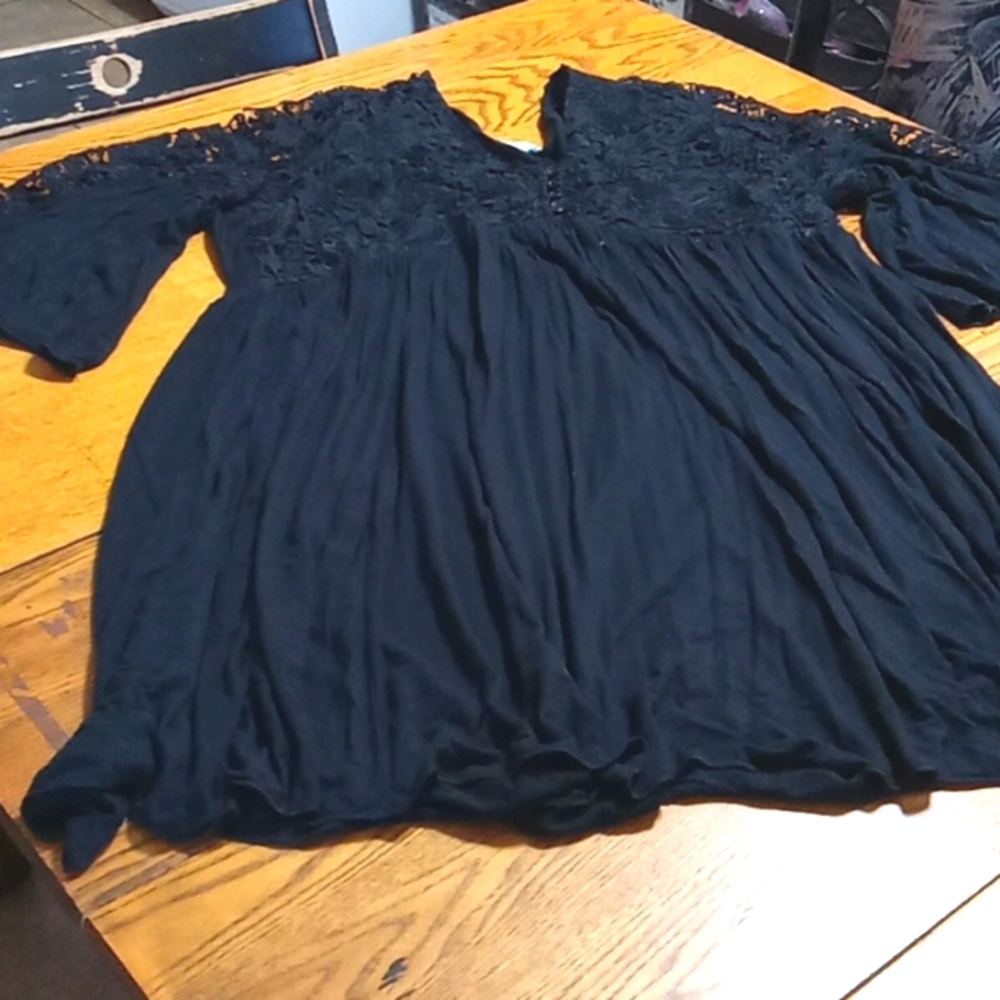 J GEE Womens DRESS XL BLACK Preowned Sleeves USED Casual Party Summer Spring